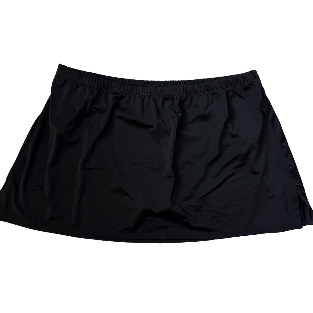 Kim Gravel x Swimsuit for All Swim Skirt Tankini Bikini Bottom Women 28 W Black